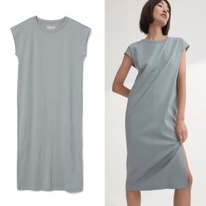 Everlane Luxe Cotton Side-Slit Tee Dress